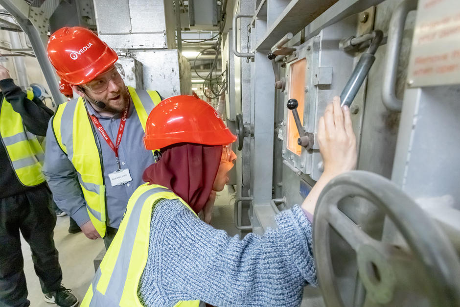 Viewing The ERF’s furnace