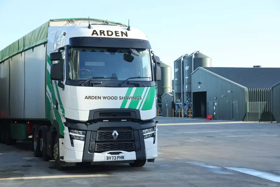 Arden wood shavings lorry