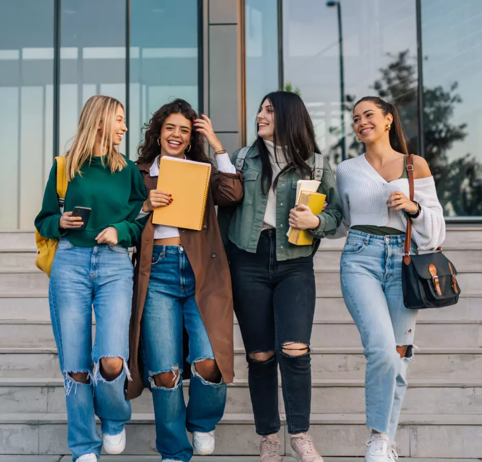 Students at a university