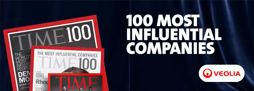Graphic of top 100 most influential companies 