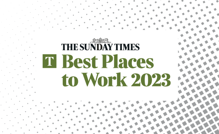 Sunday Times Best Place to Work Banner
